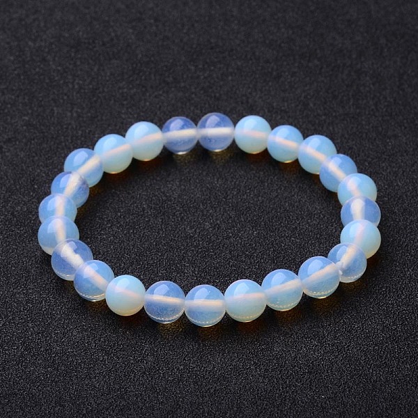 

PandaHall Opalite Beaded Stretch Bracelets, 2 inch(5.2cm) Opalite