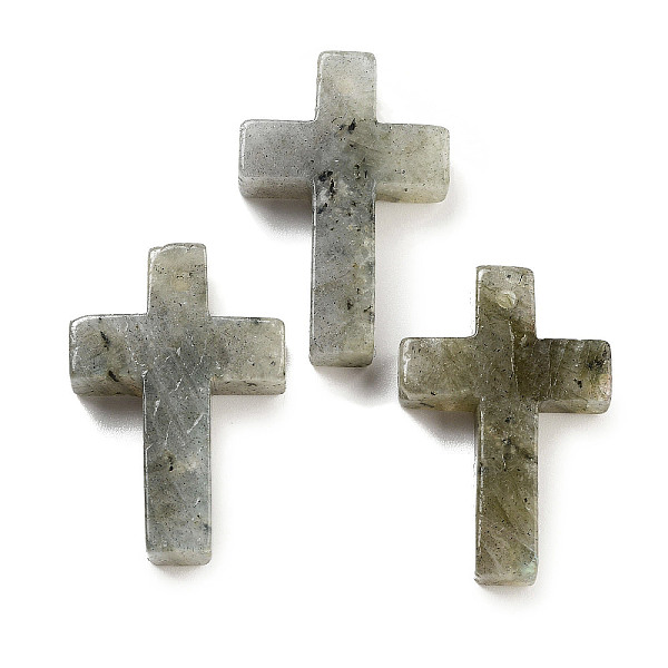 

PandaHall Natural Gray Labradorite Pendants, Cross Charms, 30.5x20x6mm, Hole: 1.4mm Labradorite Cross