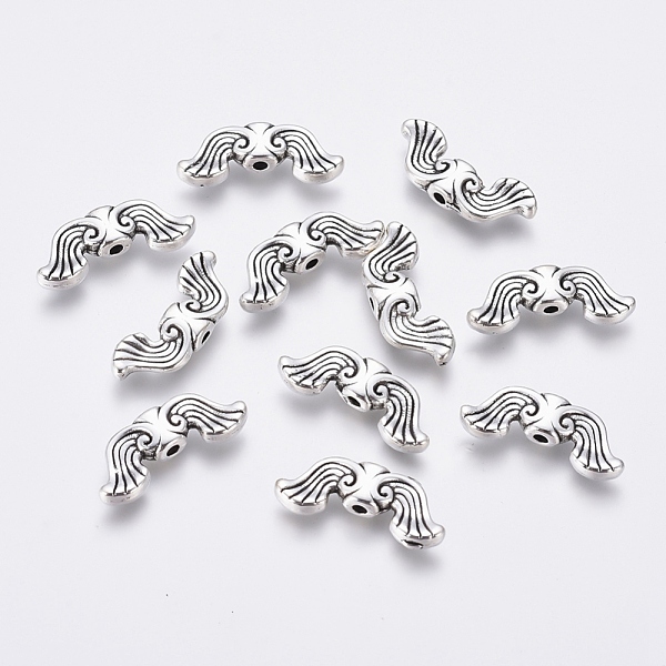 

PandaHall Tibetan Style Alloy Beads, Lead Free & Cadmium Free & Nickel Free, Antique Silver Color, Wing, 19x7.5x3.5mm, Hole: 1.5mm Alloy...