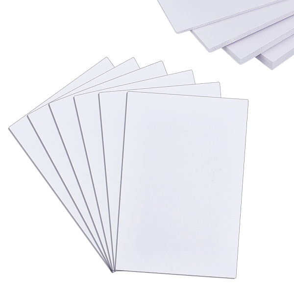 6 Stück 4 Arten rechteckige PVC-Schaumplatte