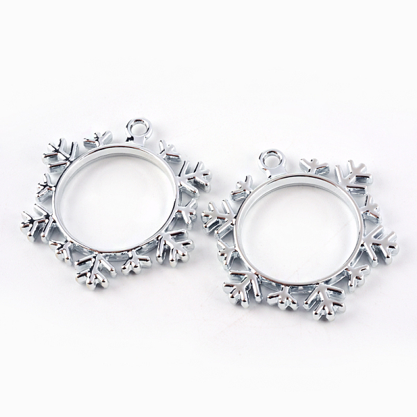 

PandaHall Rack Plating Alloy Snowflake Open Back Bezel Pendants, For DIY UV Resin, Epoxy Resin, Pressed Flower Jewelry, Hollow, Cadmium Free...