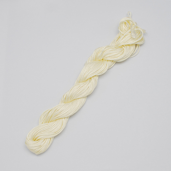 

PandaHall Nylon Thread, Nylon Jewelry Cord for Custom Woven Bracelets Making, Light Goldenrod Yellow, 1mm, about 26m/bundle, 10bundles/bag...