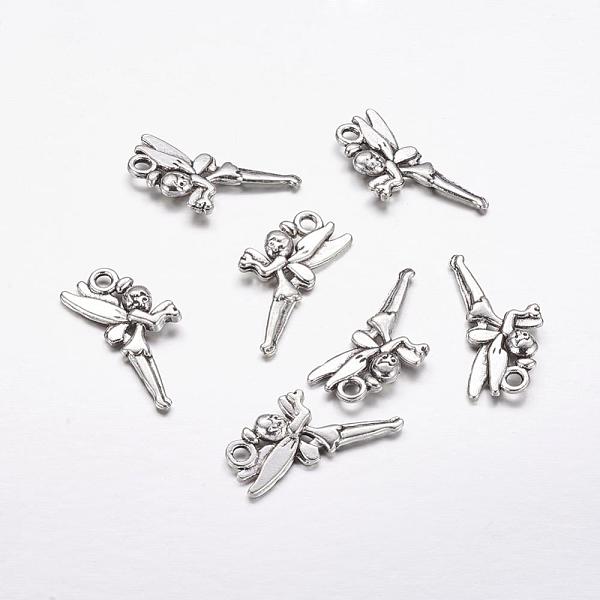 

PandaHall Tibetan Style Alloy Pendants, Halloween, Fairy, Cadmium Free & Lead Free, Antique Silver, 25x11x3mm, Hole: 2.5mm Alloy Angel &...