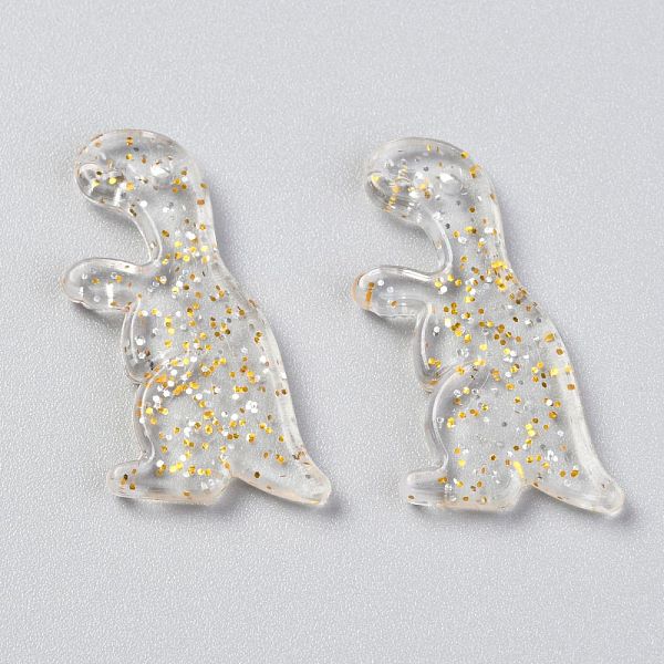 

PandaHall Acrylic Pendants, Glitter Powder, Dinosaur, Light Goldenrod Yellow, 29x16x3.5mm, Hole: 1.5mm Acrylic Dinosaur