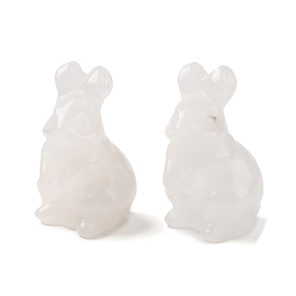 

PandaHall Natural Quartz Crystal Sculpture Display Decorations, for Home Office Desk, Rabbit, 38~39.5x24~25.5x21~22mm Quartz Crystal Rabbit