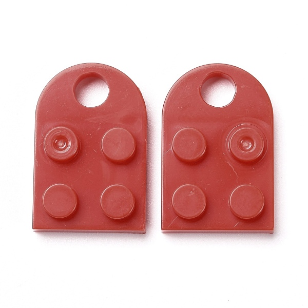 

PandaHall Resin Pendants, Building Blocks Charms, Half Oval, Red, 23.5x15.5x5mm, Hole: 5mm Resin Oval Red
