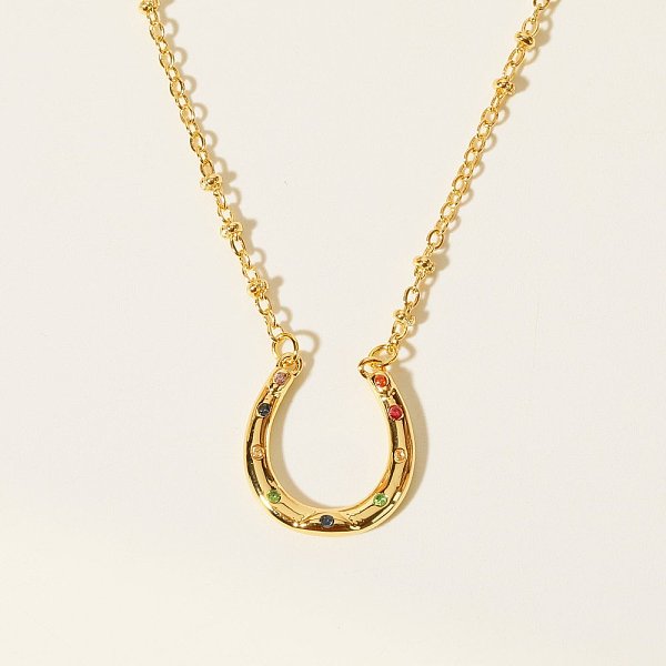

PandaHall Colorful Cubic Zirconia Arch Pendant Necklace with Brass Satellite Chains for Women, Golden, 17.87 inch(45.4cm) Cubic Zirconia...
