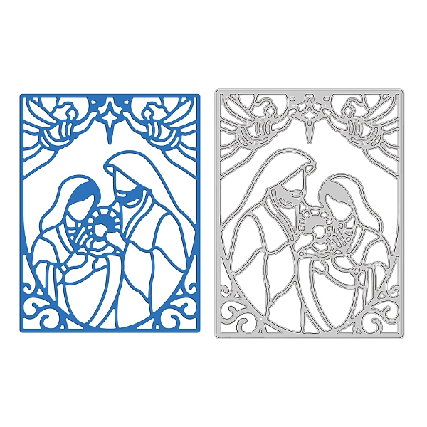 

PandaHall GLOBLELAND Nativity Frame Metal Cutting Dies Angel Carbon Steel Die Cuts Stencil Template Moulds for Scrapbook Embossing Album...