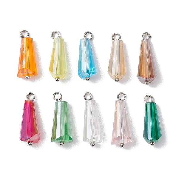 10Pcs Glass Pendants - image