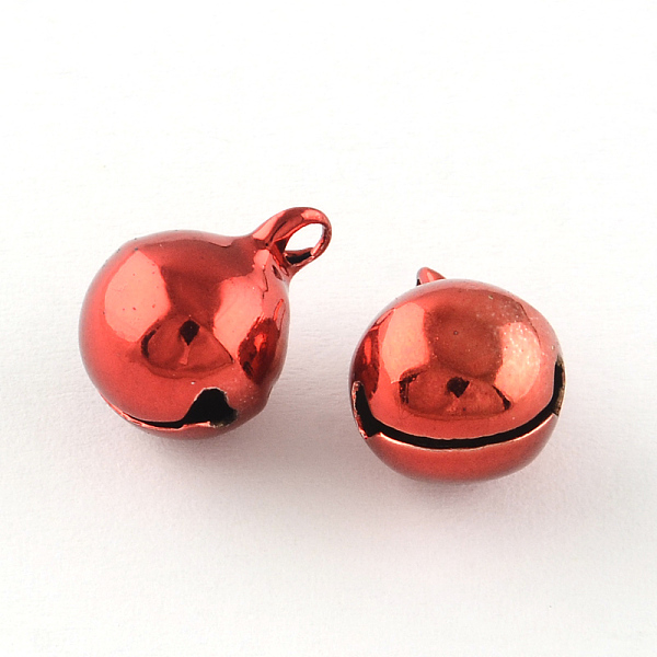 

PandaHall Vacuum Plating Brass Bell Charms Pendants, Red, 13x10mm, Hole: 1.5mm Brass Bell Red