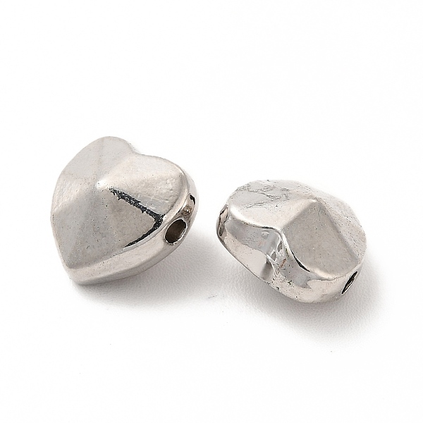 

PandaHall Alloy Beads, Long-Lasting Plated, Cadmium Free & Lead Free, Heart, Platinum, 10x10x6.5mm, Hole: 1.6mm Alloy Heart