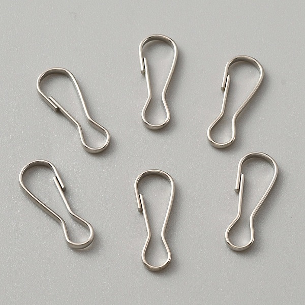

PandaHall Iron Key Clasp Findings, Snap Clasps, Calabash Shape, Platinum, 20x7.5x1.5mm Iron Others