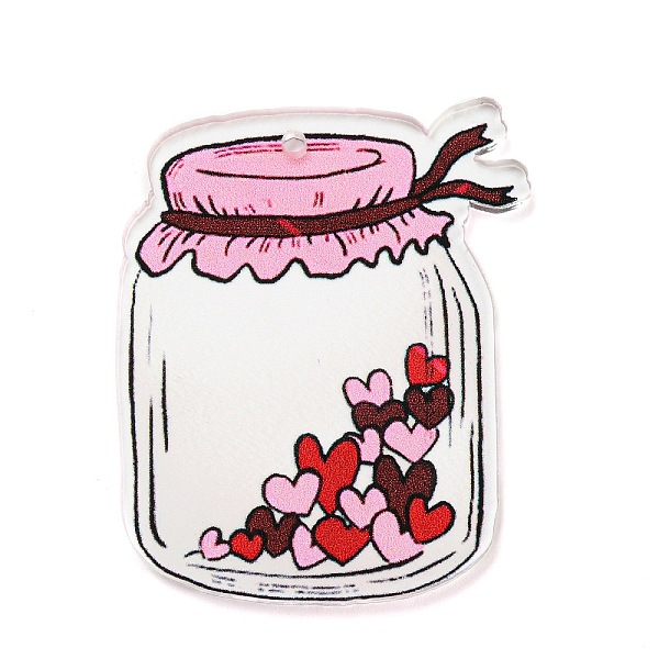 

PandaHall Printed Acrylic Pendants, Bottle, 48.5x39x2.5mm, Hole: 2mm Acrylic Bottle