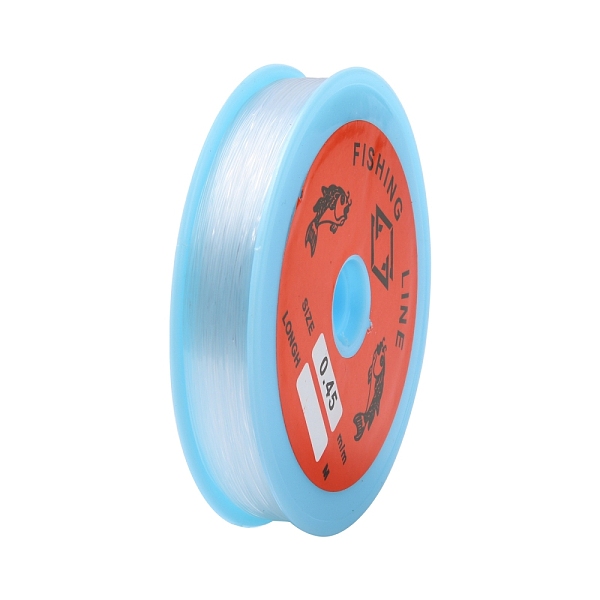 

PandaHall Transparent Fishing Thread Nylon Wire, Clear, 0.45mm, about 109.36 yards(100m)/roll Nylon Clear