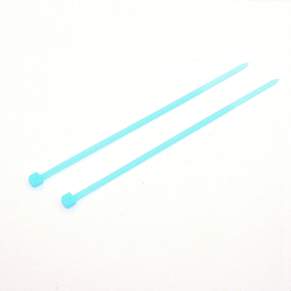 

PandaHall Plastic Cable Ties, Tie Wraps, Zip Ties, Cyan, 100x4.5x3.5mm, 100pcs/bag Plastic Cyan