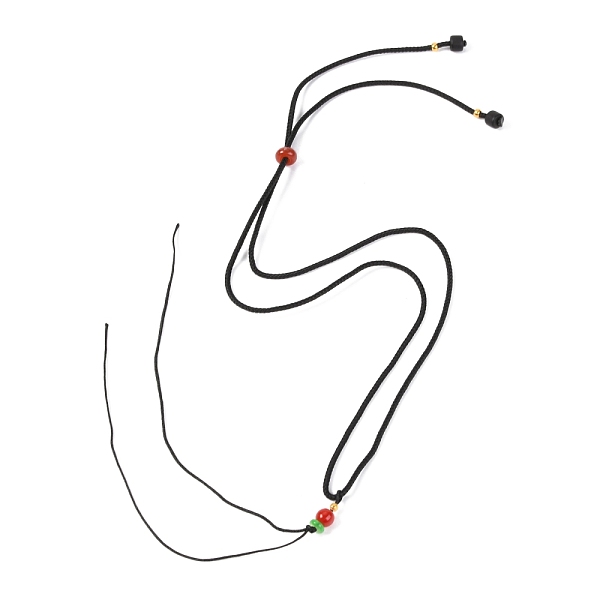 

PandaHall Braided Nylon Cord Necklace Making, with Plastic Beads, Black, 27.56 inch(700mm) Nylon Black