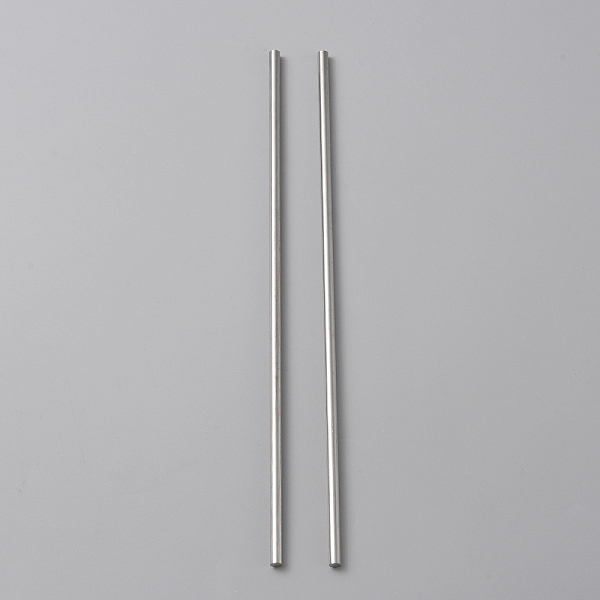 

PandaHall 304 Stainless Steel Rods, Solid, for Crochet Blocking Board, Stainless Steel Color, 150x3mm Stainless Steel Column