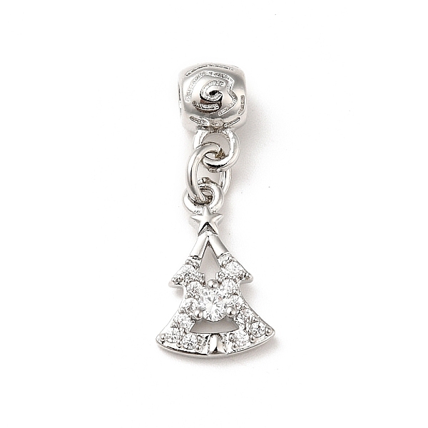 

PandaHall Rack Plating Brass Micro Pave Clear Cubic Zirconia Pendants, Long-Lasting Plated, Cadmium Free & Lead Free, Christmas Tree...