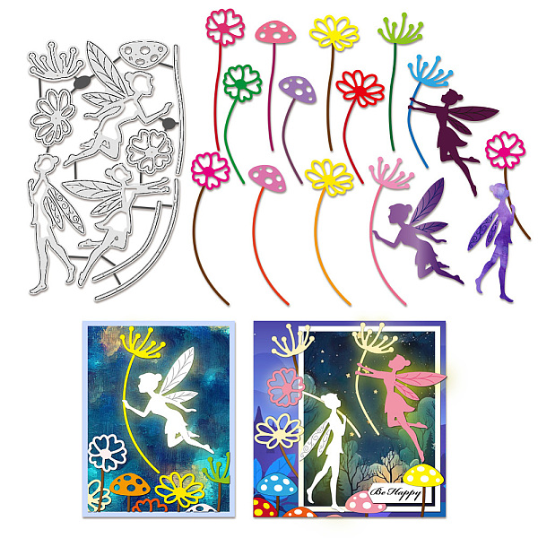

PandaHall Carbon Steel Cutting Dies Stencils, for DIY Scrapbooking, Photo Album, Decorative Embossing Paper Card, Angel & Fairy...
