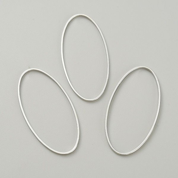 

PandaHall Alloy Linking Rings, Platinum, Oval, 40x20x1mm, Inner Diameter: 38.5x18.5mm Alloy Oval