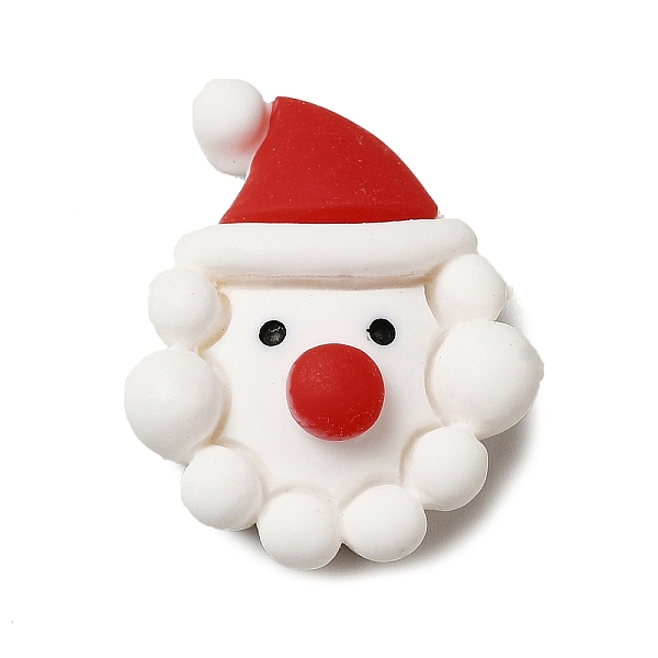 

PandaHall Christmas Theme Opaque Resin Cabochons, Santa Claus, 24.5x20x8mm Resin Santa Claus