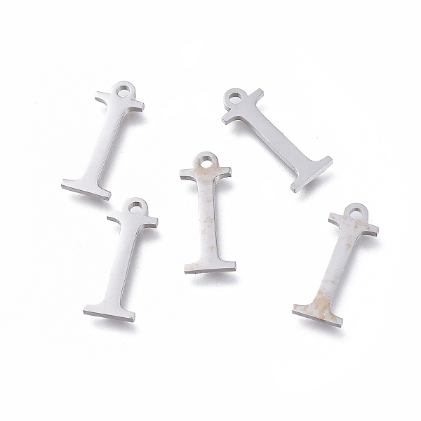 

PandaHall 304 Stainless Steel Charms, Greek Alphabet, Stainless Steel Color, Letter.I, 14x5.5x1mm, Hole: 1.2mm 304 Stainless Steel Letter I