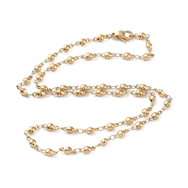 

PandaHall 304 Stainless Steel Chain Necklaces, Jewely for Unisex, Flat Round, Real 18K Gold Plated, 17.80 inch(45.2cm) 304 Stainless Steel...