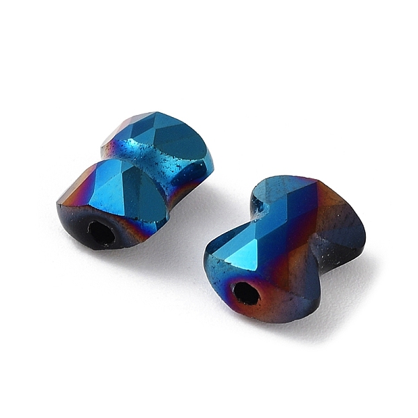 

PandaHall Electroplate Glass Beads, AB Color, Faceted Pillow, Colorful, 8x6.5x4mm, Hole: 1.2mm Glass Pillow