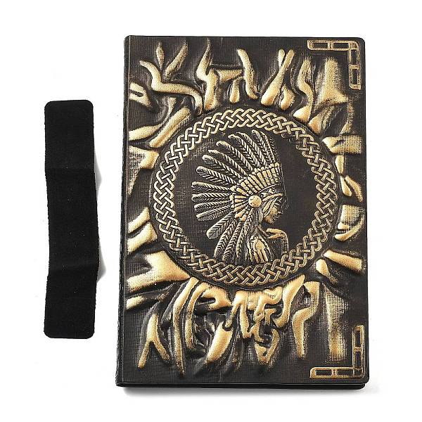 A6 3D Embossed PU Leather Notebook