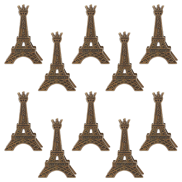 

PandaHall GORGECRAFT 10PCS Place Card Holder Photo Folder Tower Table Number Holders Tibetan Style Alloy Memo Holders Cardholder for Wedding...