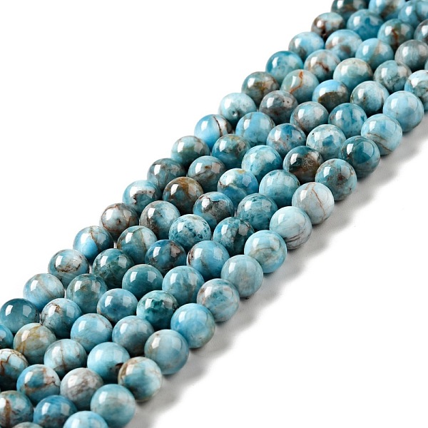 

PandaHall Natural Apatite Beads Strands, Round, 6.5mm, Hole: 0.7mm, about 61pcs/strand, 14.96 inch(38cm) Apatite Round
