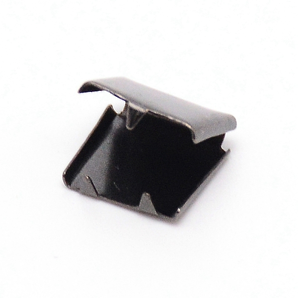 

PandaHall Brass Ribbon Crimp Ends, Crimp End Findings, Square, Gunmetal, 7.5x8mm Brass