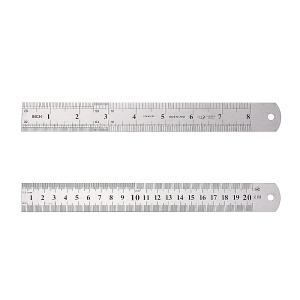 

PandaHall Stainless Steel Rulers, Max Value: 20cm, Min Value: 1mm, Gray, 230x26x1mm Stainless Steel Gray