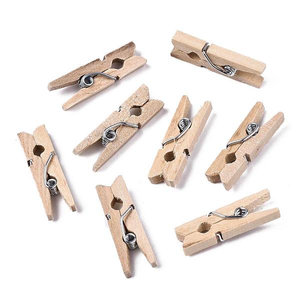 

PandaHall Wooden Craft Pegs Clips, Wheat, 35x7x10mm Wood Orange