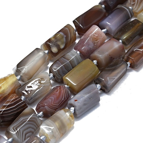 

PandaHall Natural Botswana Agate Beads Strands, Nuggets, 12~14x7~8mm, Hole: 0.7mm, about 29pcs/strand, 16.73''(42.5cm) Botswana Agate...