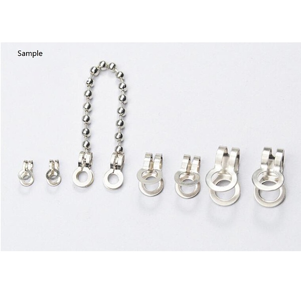 

PandaHall 304 Stainless Steel Ball Chain Connectors, Stainless Steel Color, 21.5x12mm, Hole: 8mm, Fit for 8mm ball chain 304 Stainless Steel