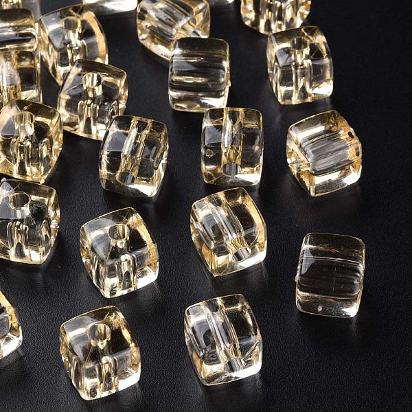 

PandaHall Transparent Acrylic Beads, Square, Navajo White, 13x12.5x12.5mm, Hole: 3.5mm, about 162pcs/500g Acrylic Square