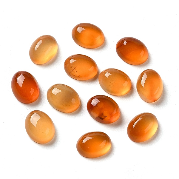 

PandaHall Natural Red Agate Cabochons, Oval, 9x7x4mm Red Agate Oval
