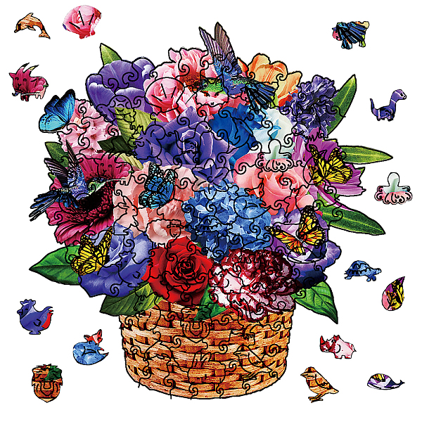 

PandaHall DIY Wooden Assembly Animal Toys Kits for Boys and Girls, Children Intelligence Toys, Flower, 295x285x4mm, box:19.8x15.9x5.5cm....