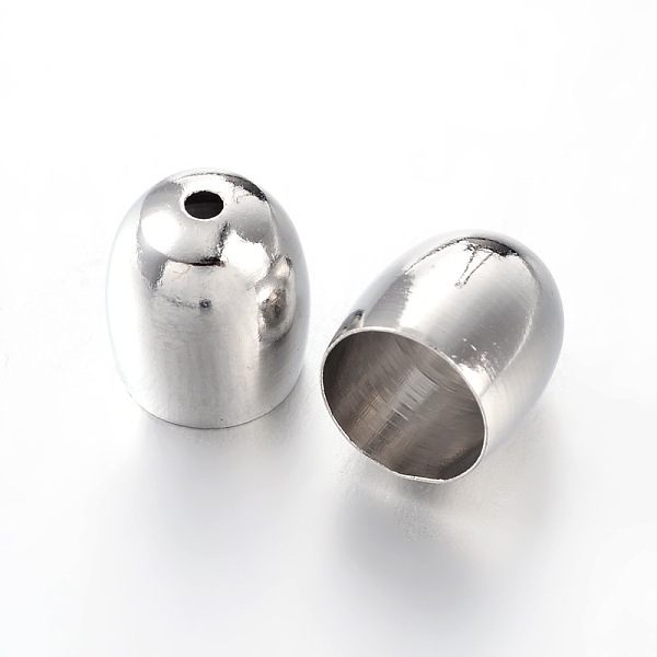 

PandaHall Brass Cord Ends, End Caps, Column, Platinum, 9x8mm, Hole: 1mm, Inner: 6.5mm Brass