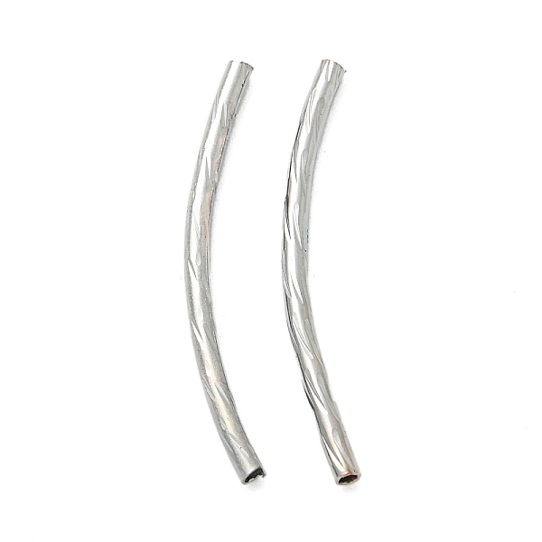 

PandaHall Brass Tube Beads, Lead Free & Cadmium Free, Platinum, 25x1.5mm, Hole: 0.8mm Brass