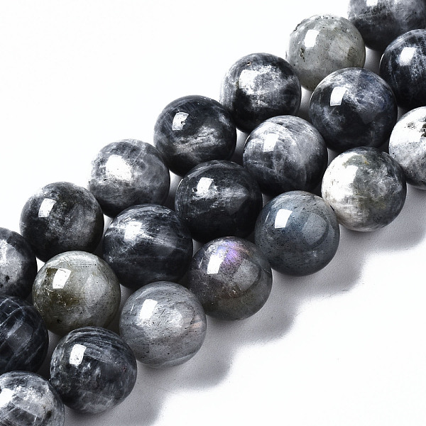 

PandaHall Natural Labradorite Beads Strands, Round, 12mm, Hole: 0.9mm, about 35pcs/strand, 16.14 inch(41cm) Labradorite Round