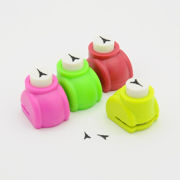 

PandaHall Mini Plastic Craft Punch Sets for Scrapbooking & Paper Crafts, Eiffel Tower, Random Color, 33x26x31mm Plastic Multicolor