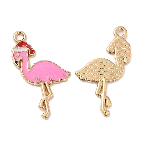 

PandaHall Christmas Alloy Enamel Pendants, Long-Lasting Plated, with Glitter Powder, Cadmium Free & Nickel Free & Lead Free, Golden...