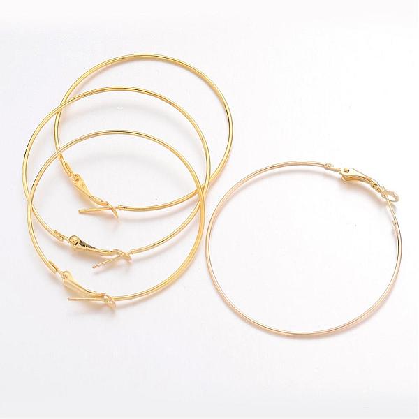 

PandaHall Golden Iron Hoop Earring, 18 Gauge, 49x1mm Iron