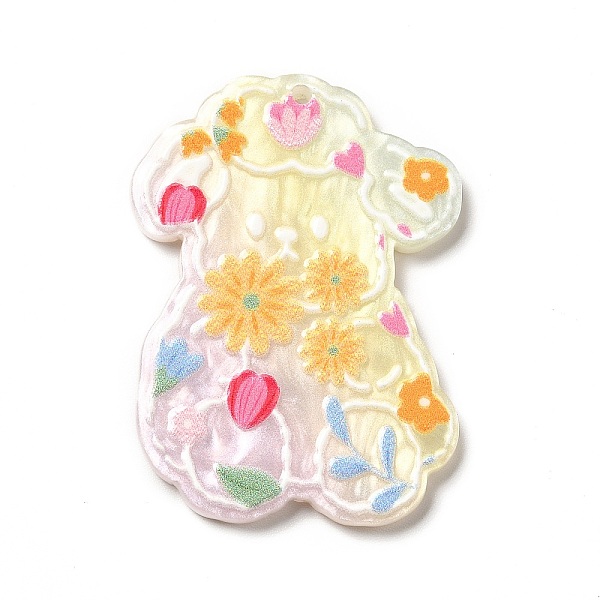 

PandaHall Printed Opaque Acrylic Pendants, Bear, 41.5x30x2.5mm, Hole: 1.6mm Acrylic Bear