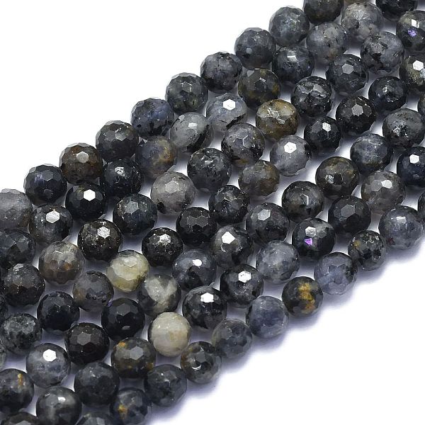 

PandaHall Natural Iolite Beads Strands, Round, , Faceted(128 Facets), 8mm, Hole: 1.2mm, about 49pcs/strand, 15.16 inch(38.5cm) Iolite Round