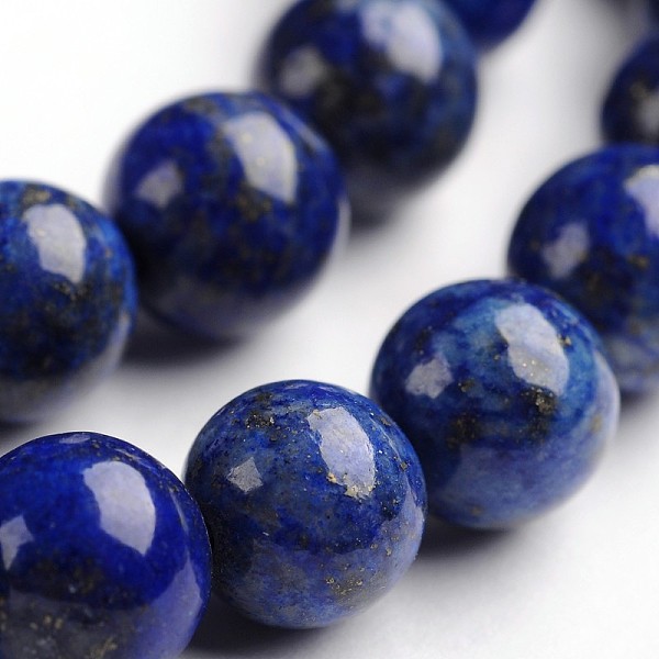 

PandaHall Round Dyed & Natural Lapis Lazuli Gemstone Bead Strands, Dyed, 8mm, Hole: 1mm, about 48pcs/strand, 14.9 inch Lapis Lazuli Round
