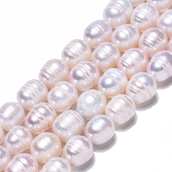 

PandaHall Natural Cultured Freshwater Pearl Beads Strands, Rice, Seashell Color, 10~12x9~10mm, Hole: 0.7mm, about 32~33pcs/strand, 13.39...