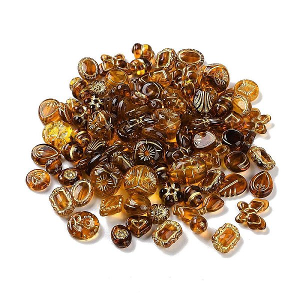 

PandaHall Transparent Acrylic Beads, Metal Enlaced, Mixed Shapes, Saddle Brown, 7.5~22.5x7.5~21x5.5~13mm, Hole: 1.2~5.5mm, about 485pcs/500g...